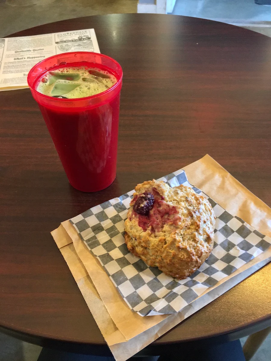 Blackberry Earl Grey Scone