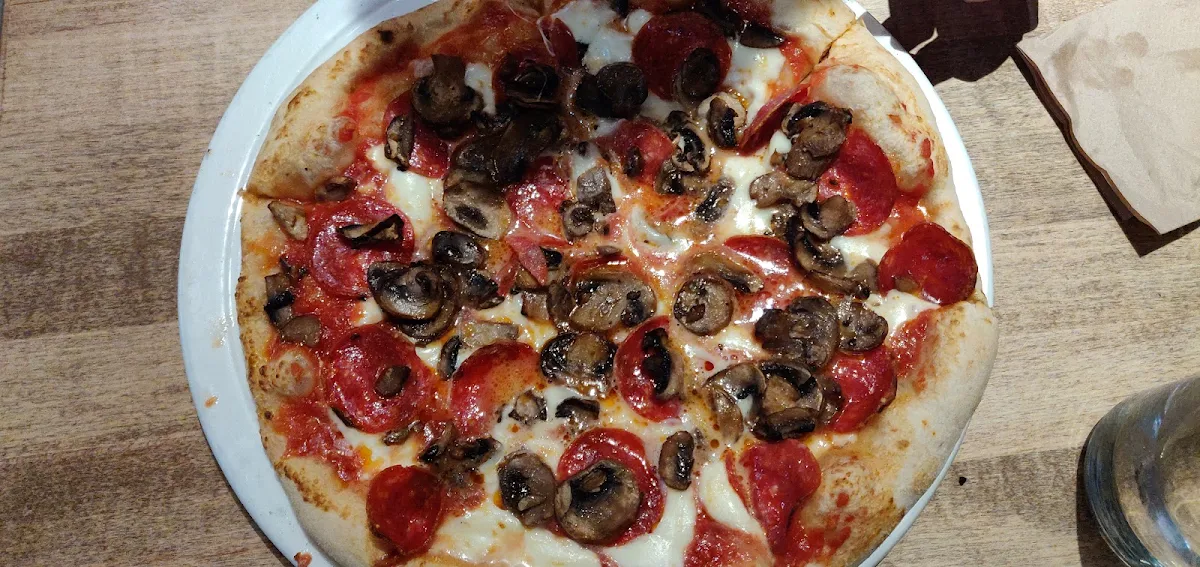 Pepperoni and Mushroom Pizza