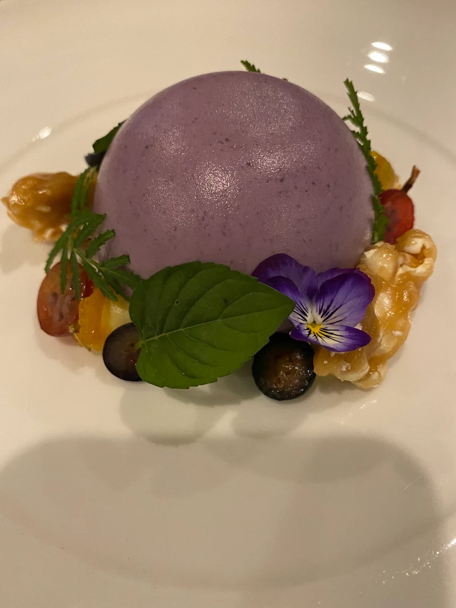 White Chocolate Blueberry Mousse