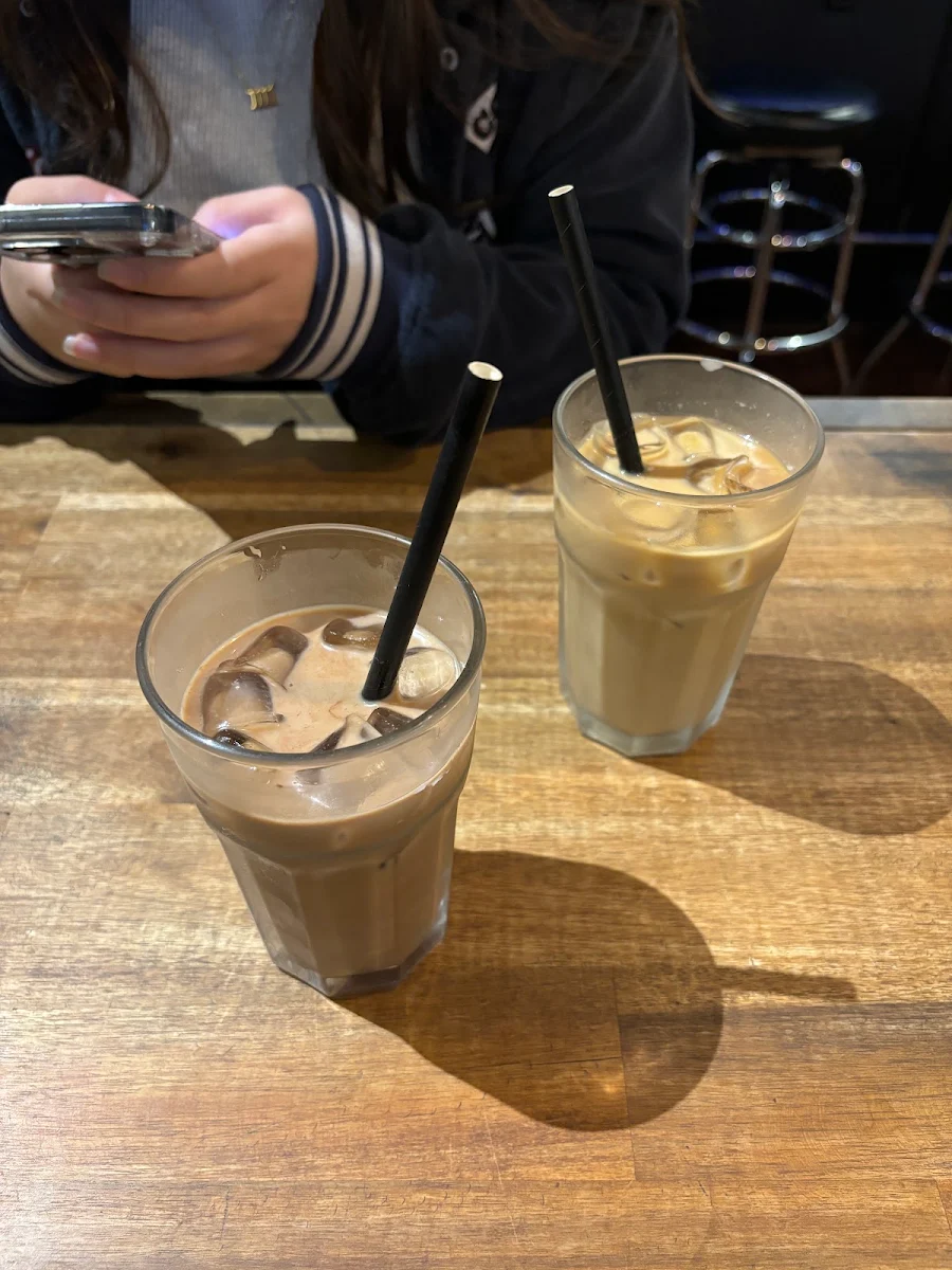 Iced Mocha and Iced Vanilla Latte