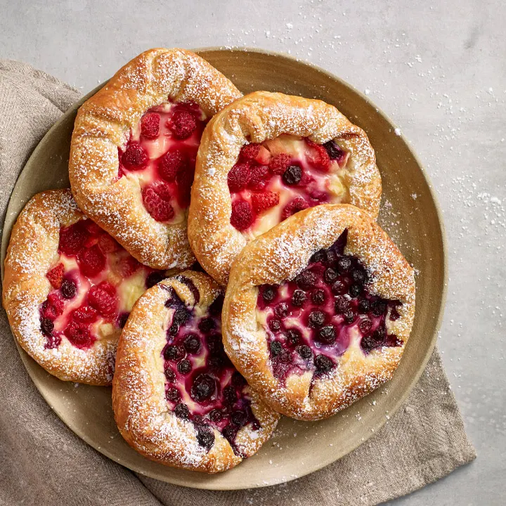 Raspberry & Custard Danish