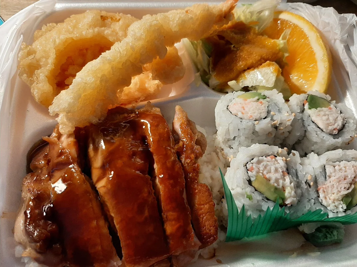 Chicken Teriyaki and Tempura