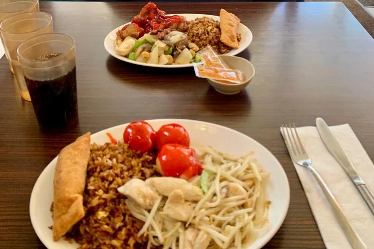 Sweet and Sour Chicken Balls Chicken Chow Mein