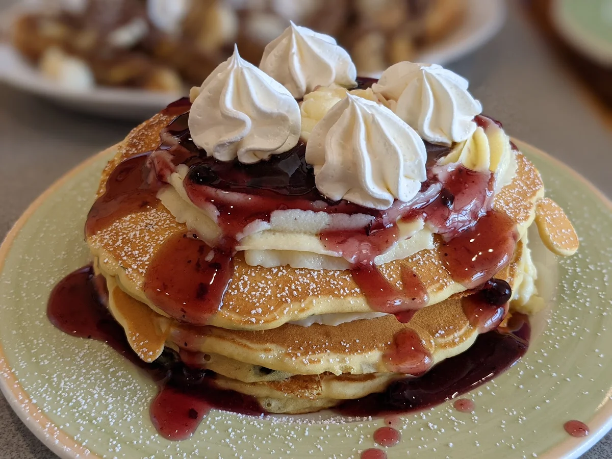 Blueberry Cheesecake Pancakes