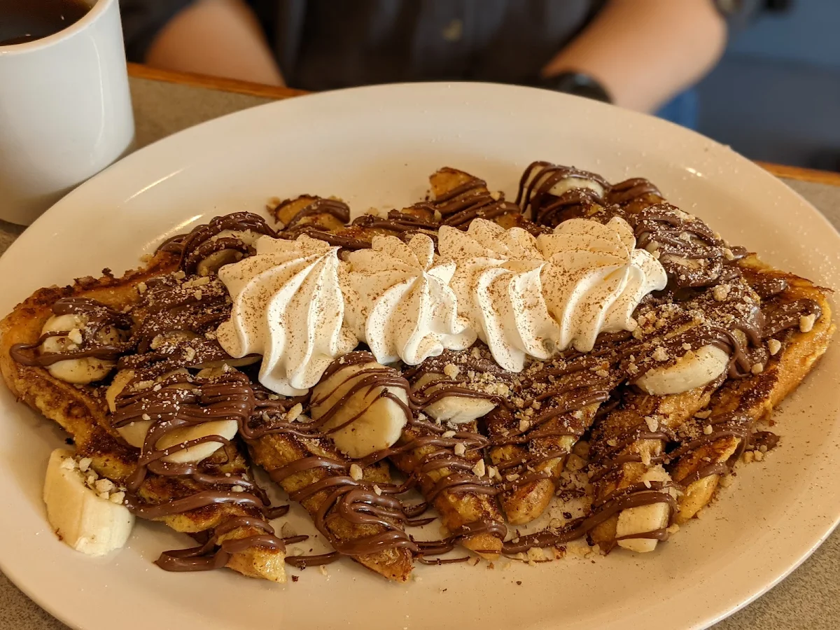 Nutella and Banana Waffles