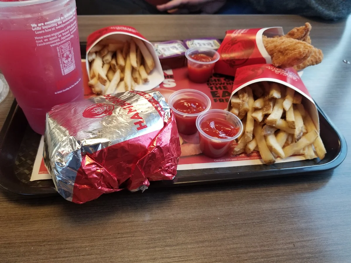 Baconator and Fries Chicken Strips and Fries