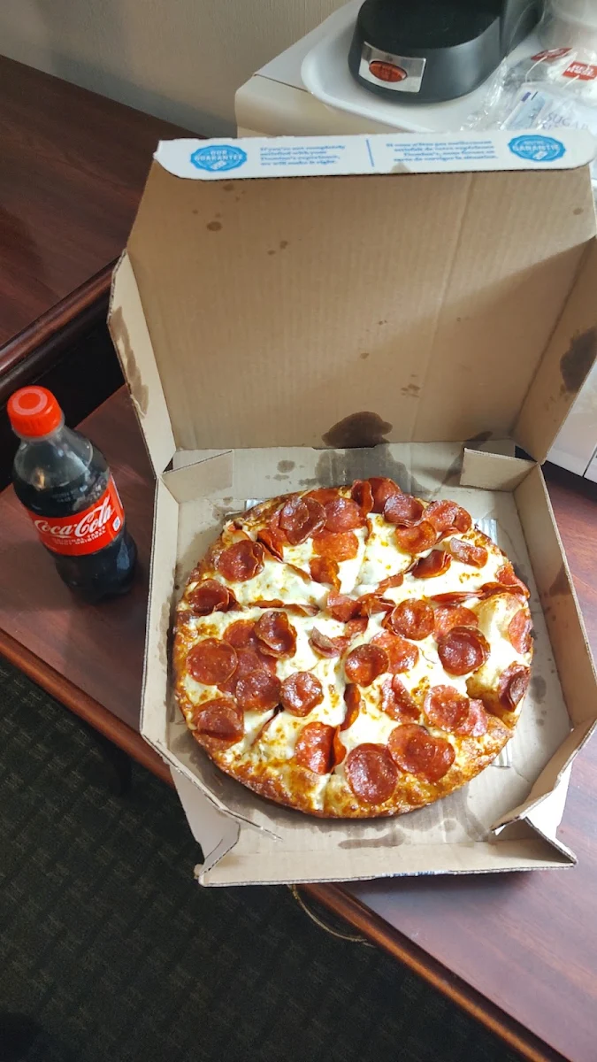 Pan Pizza Double Pepperoni Pizza Garlic Parmesan Base
