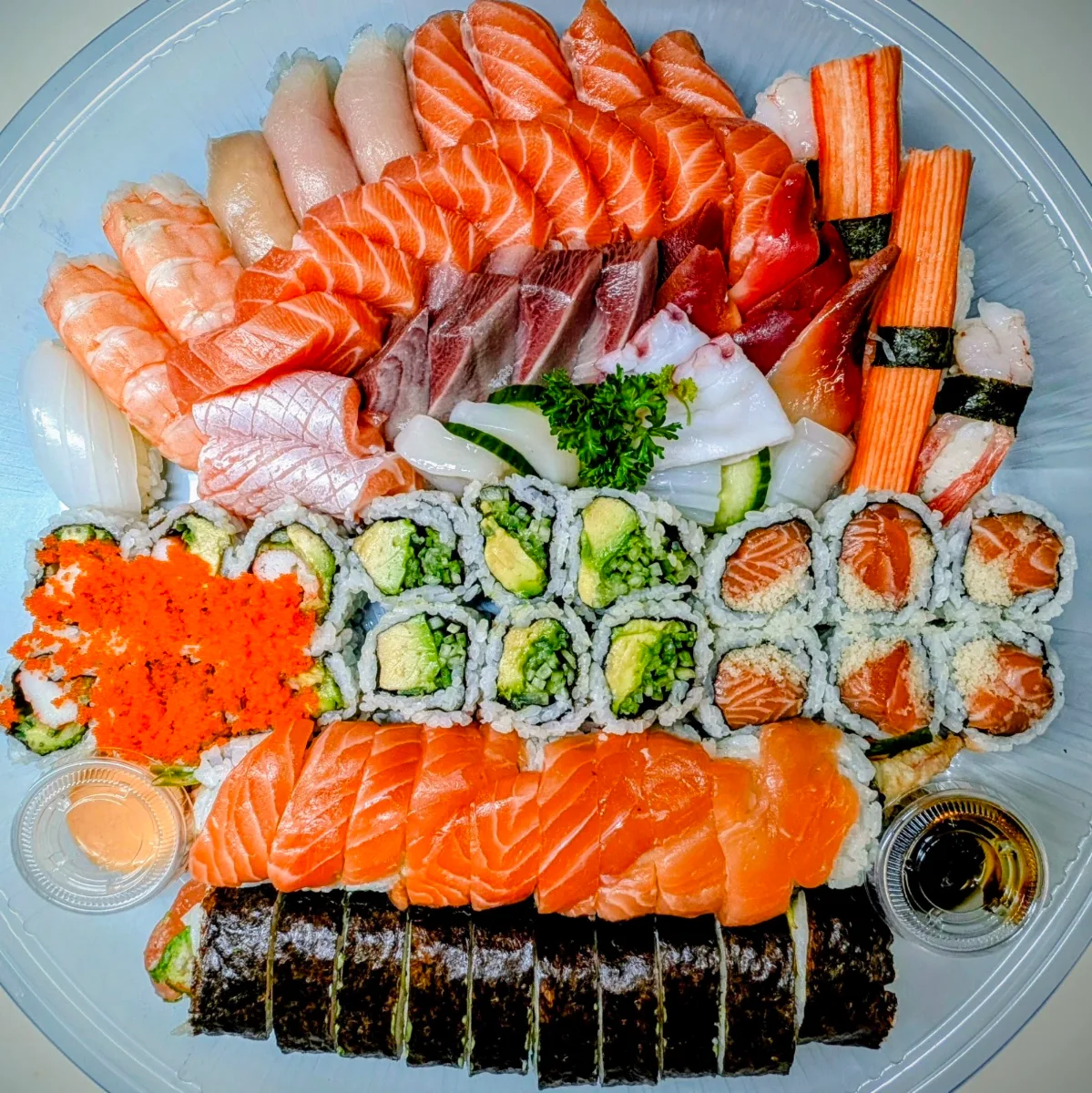 Spicy Salmon Sushi Pizza