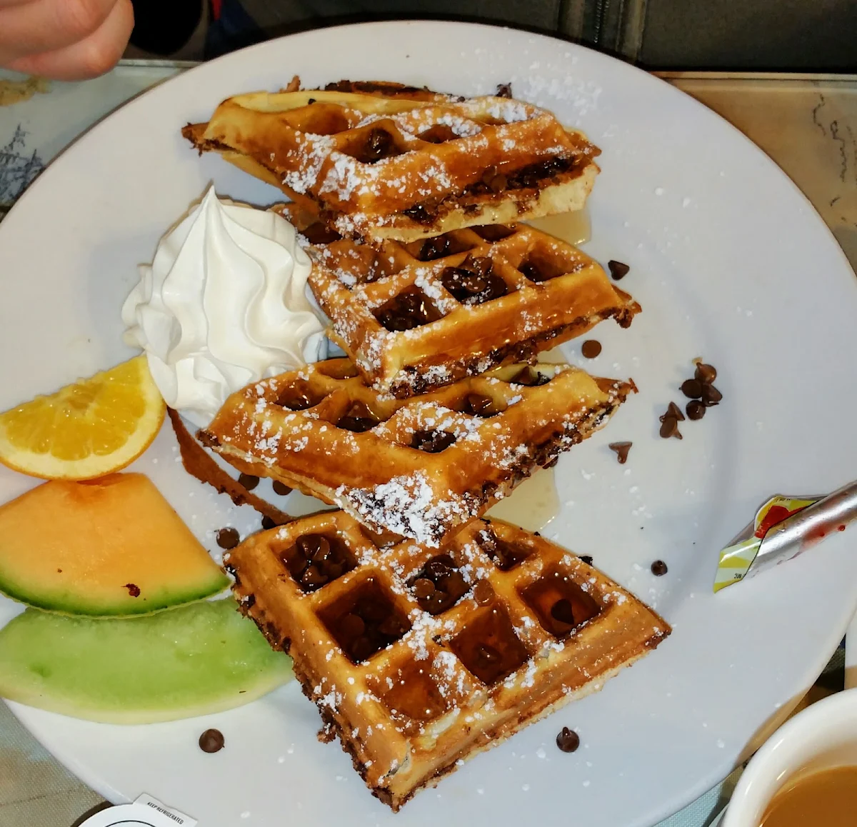 Waffles with Chocolate Chips
