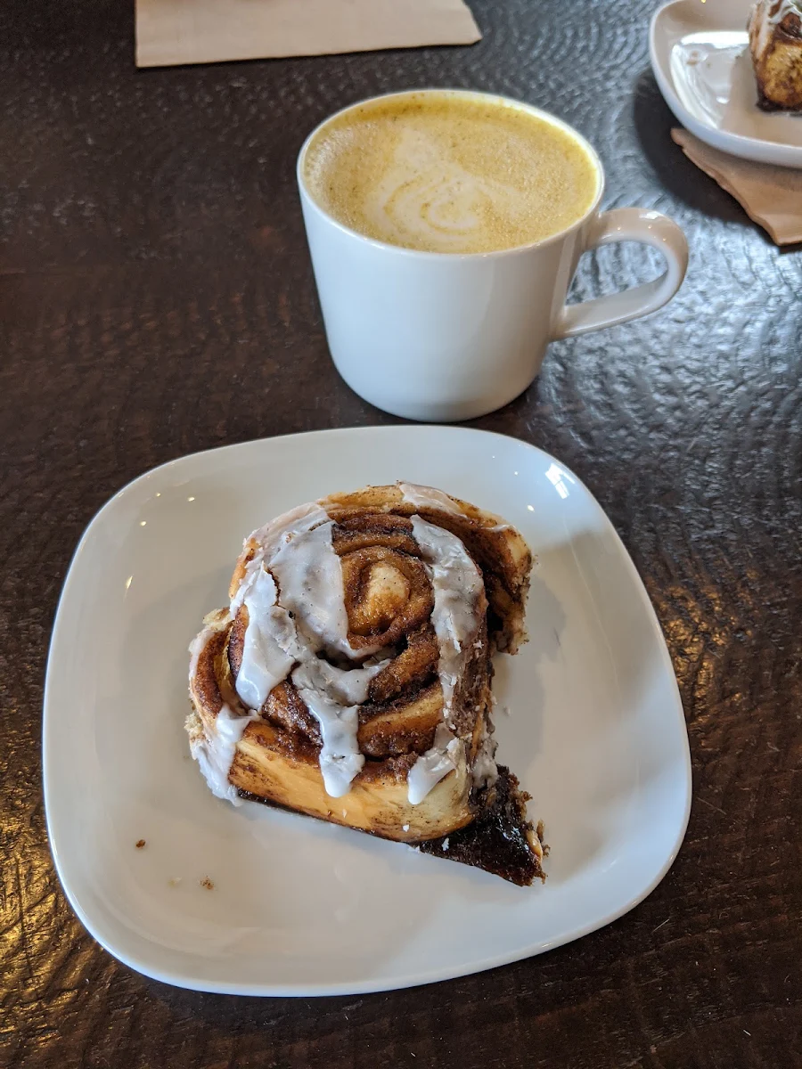 Cinnamon Bun and Golden Milk