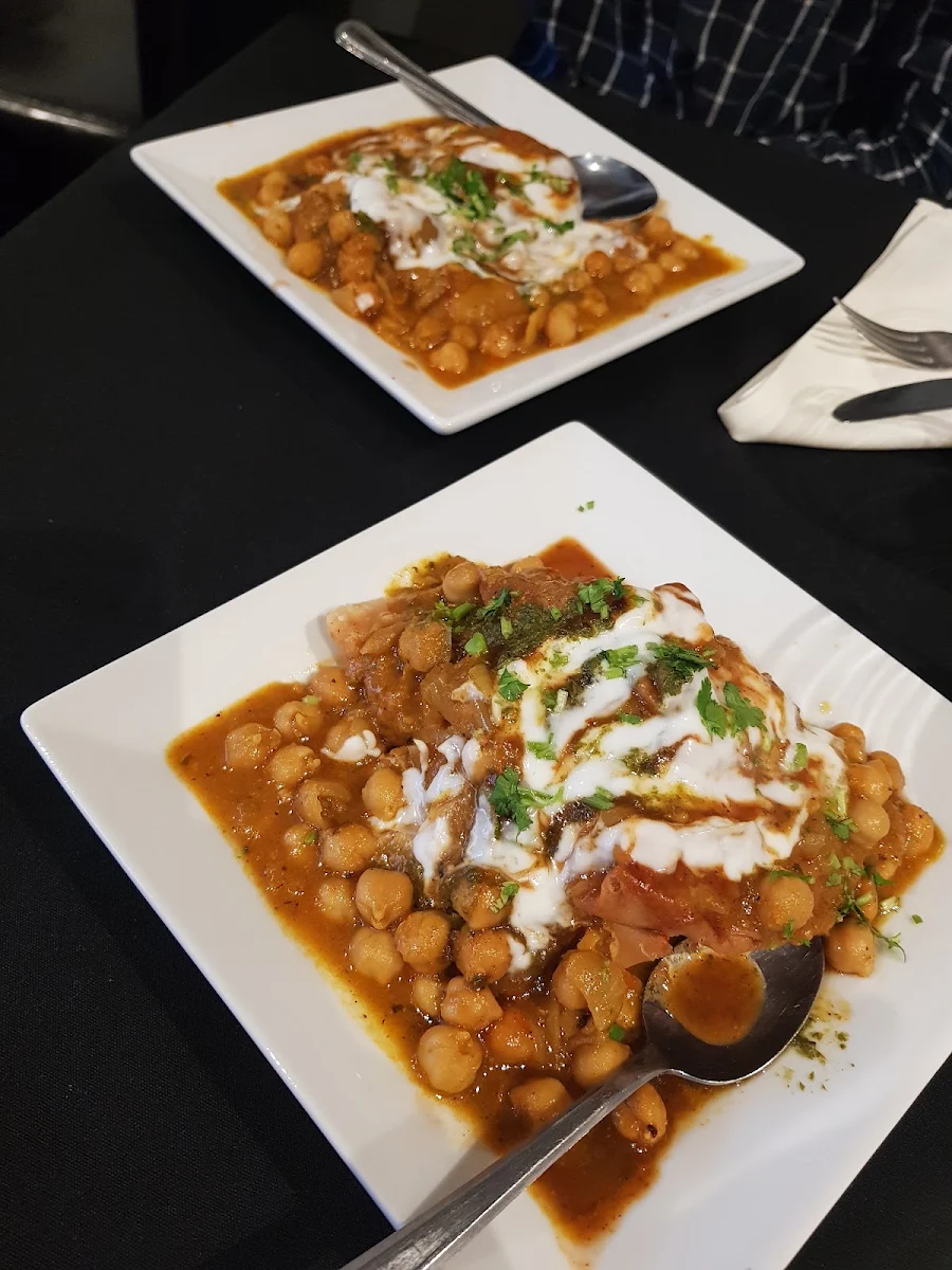 Channa Samosa Chaat
