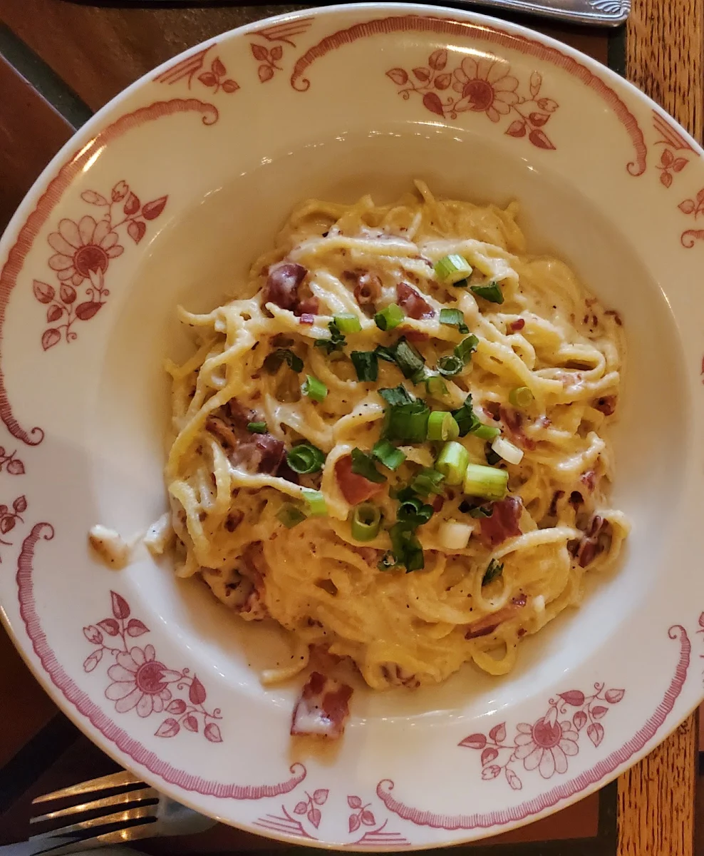 Carbonara with Roasted Chicken