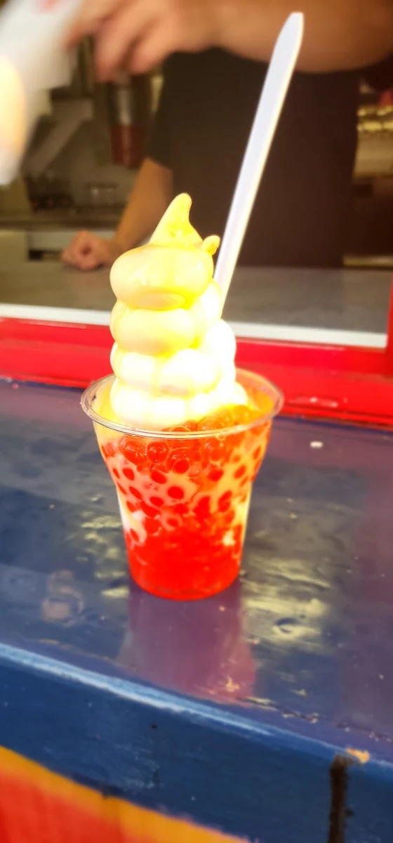 Whitechocolate Sundae with Bobba