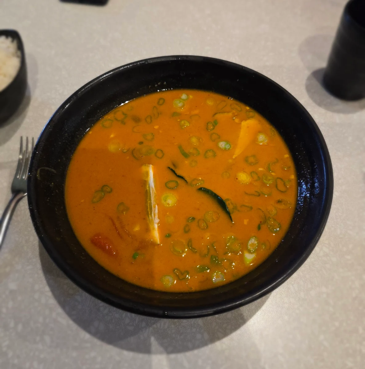 Tom Yum Goong Shrimp Mushroom with Rice