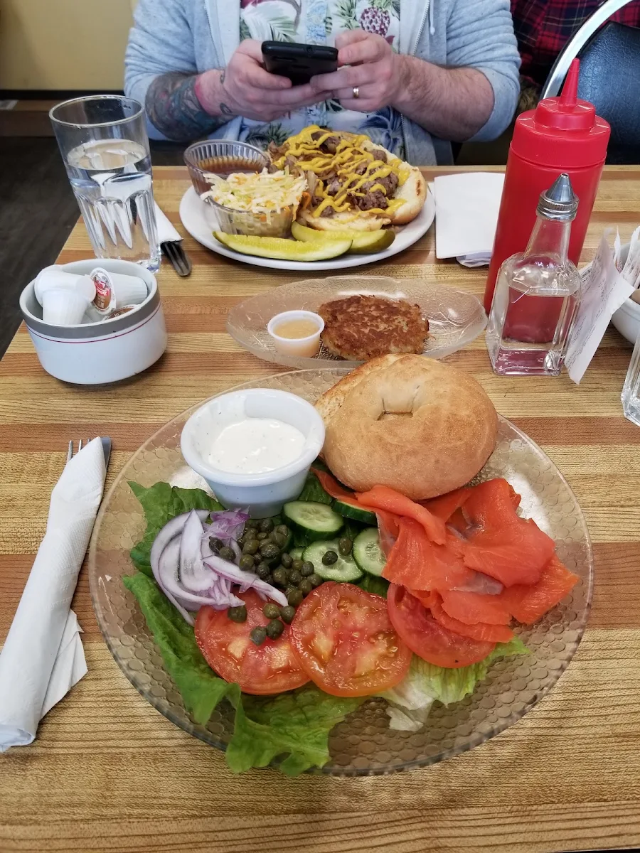 Deconstructed Bagel and Lox