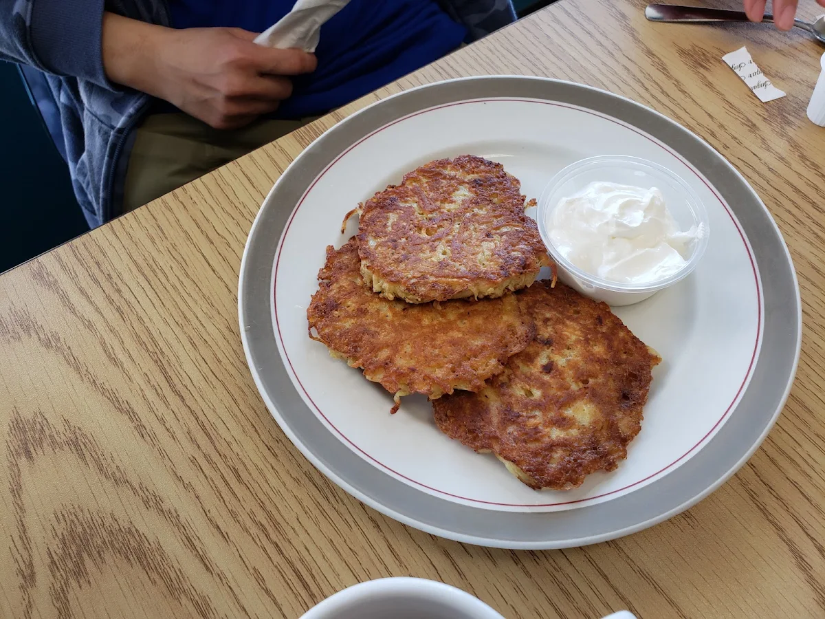 Latkes with Sour Cream