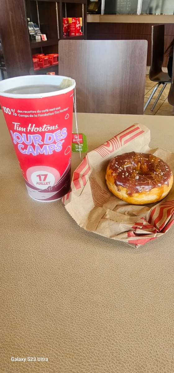 Green Tea and Caramel Donut