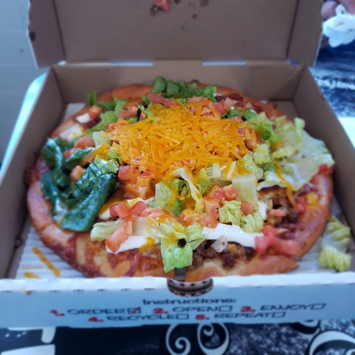 Beef Taco Pizza