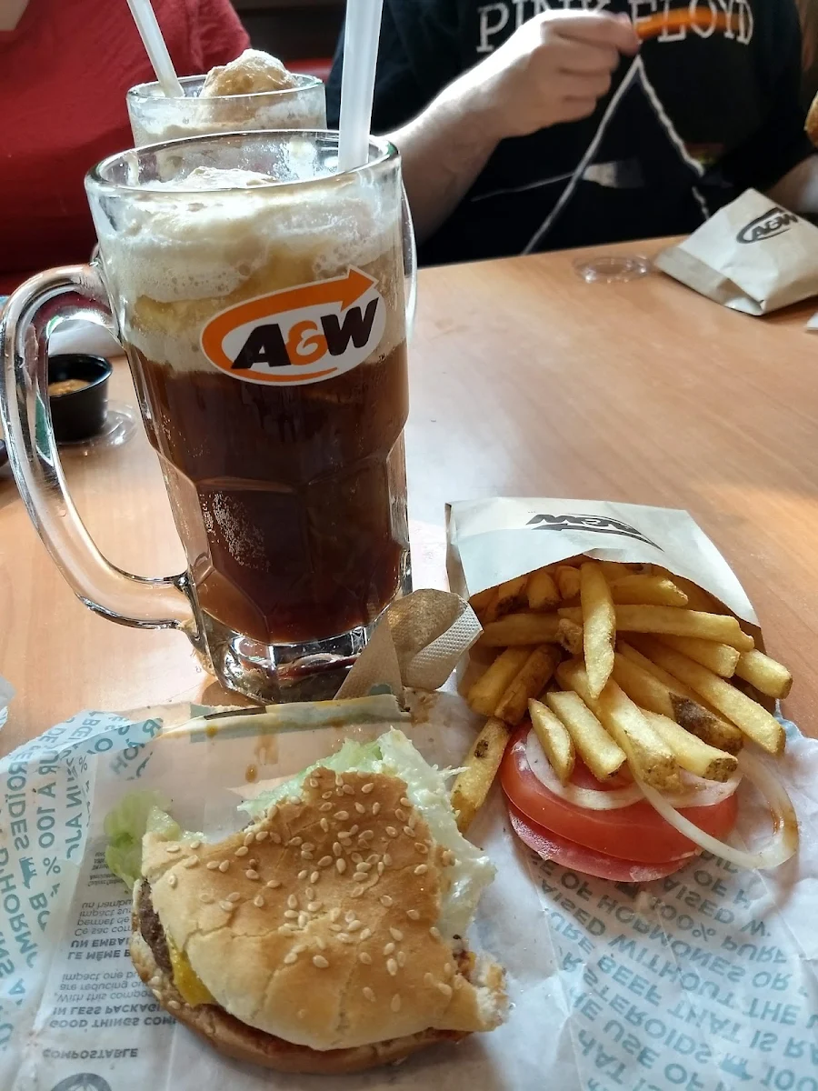 Teen Burger Combo with Root Beer Float in a Mug
