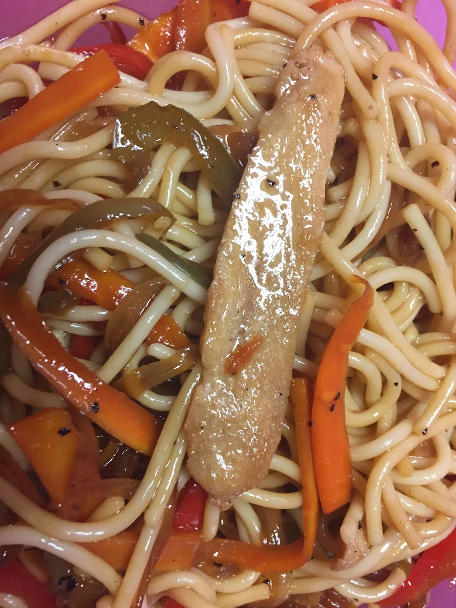 Teriyaki Chicken Lo Mein Noodles