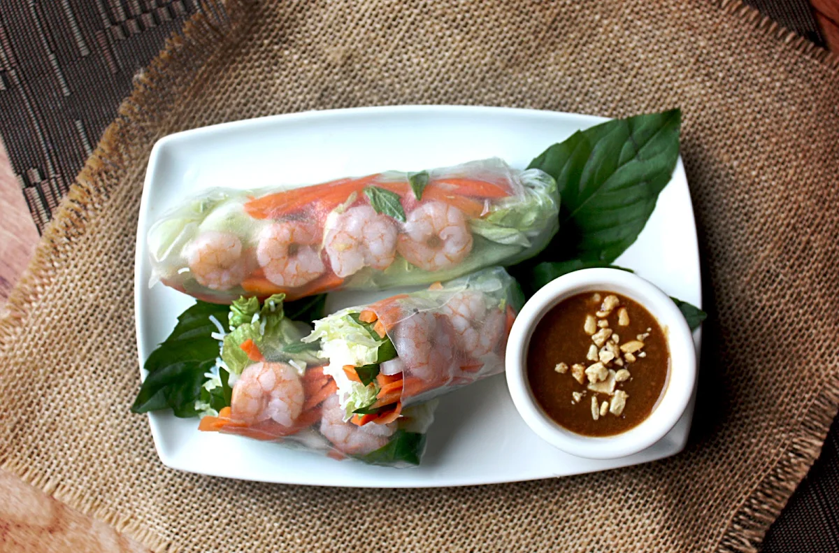 Shrimp Rice Paper Rolls 2 Pieces