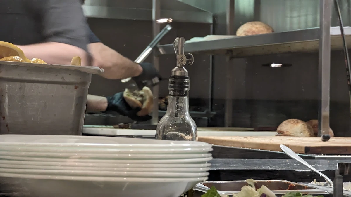 Prepping the Antep Kebab Sandwich