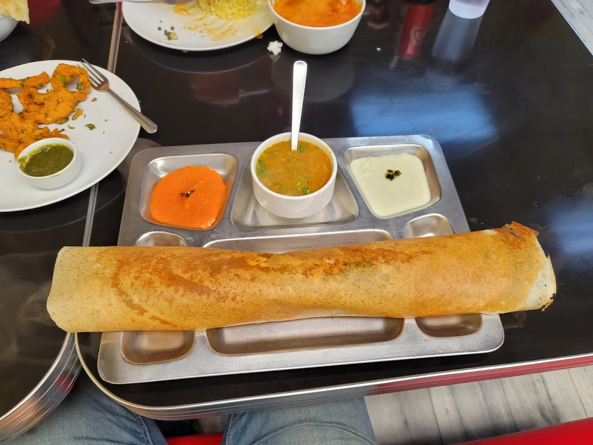 Masala Dosa and Sambhar