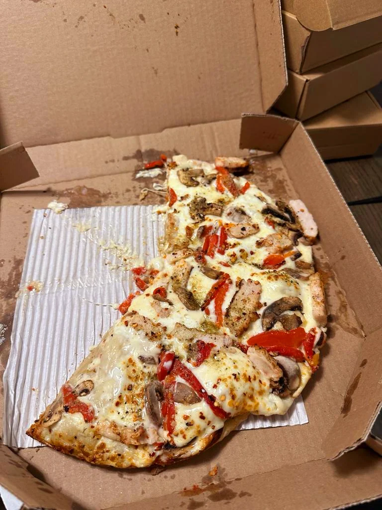 Chicken Roasted Red Peppers Mushrooms Deep Dish