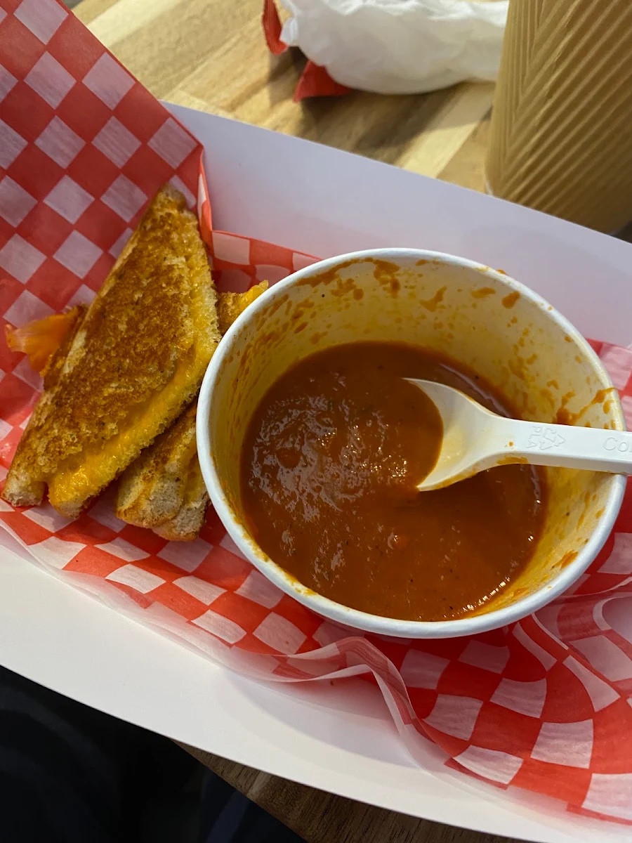 Regular Grilled Cheese with Small Soup