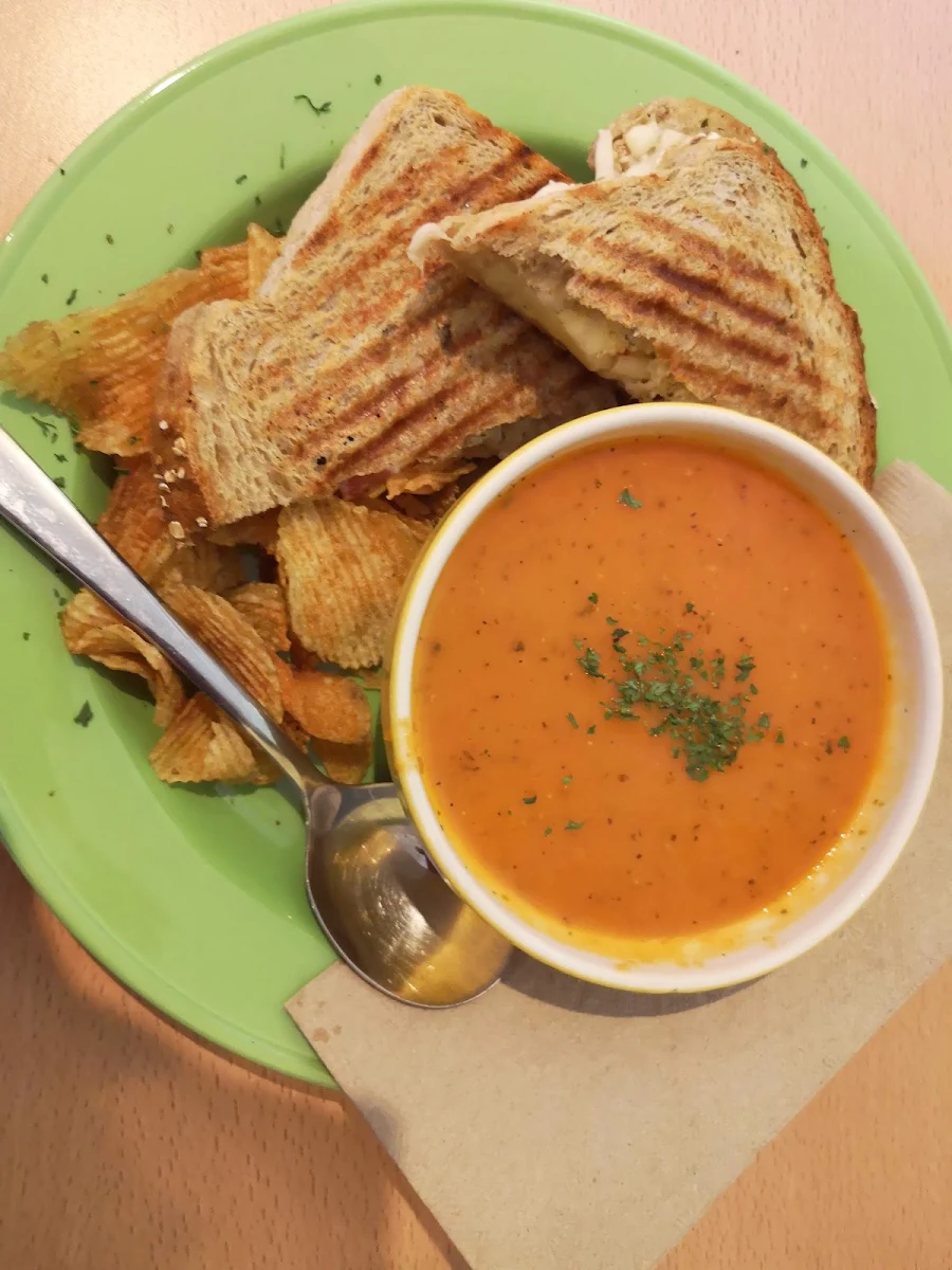 Tomato Bisque with Quattro Formaggi