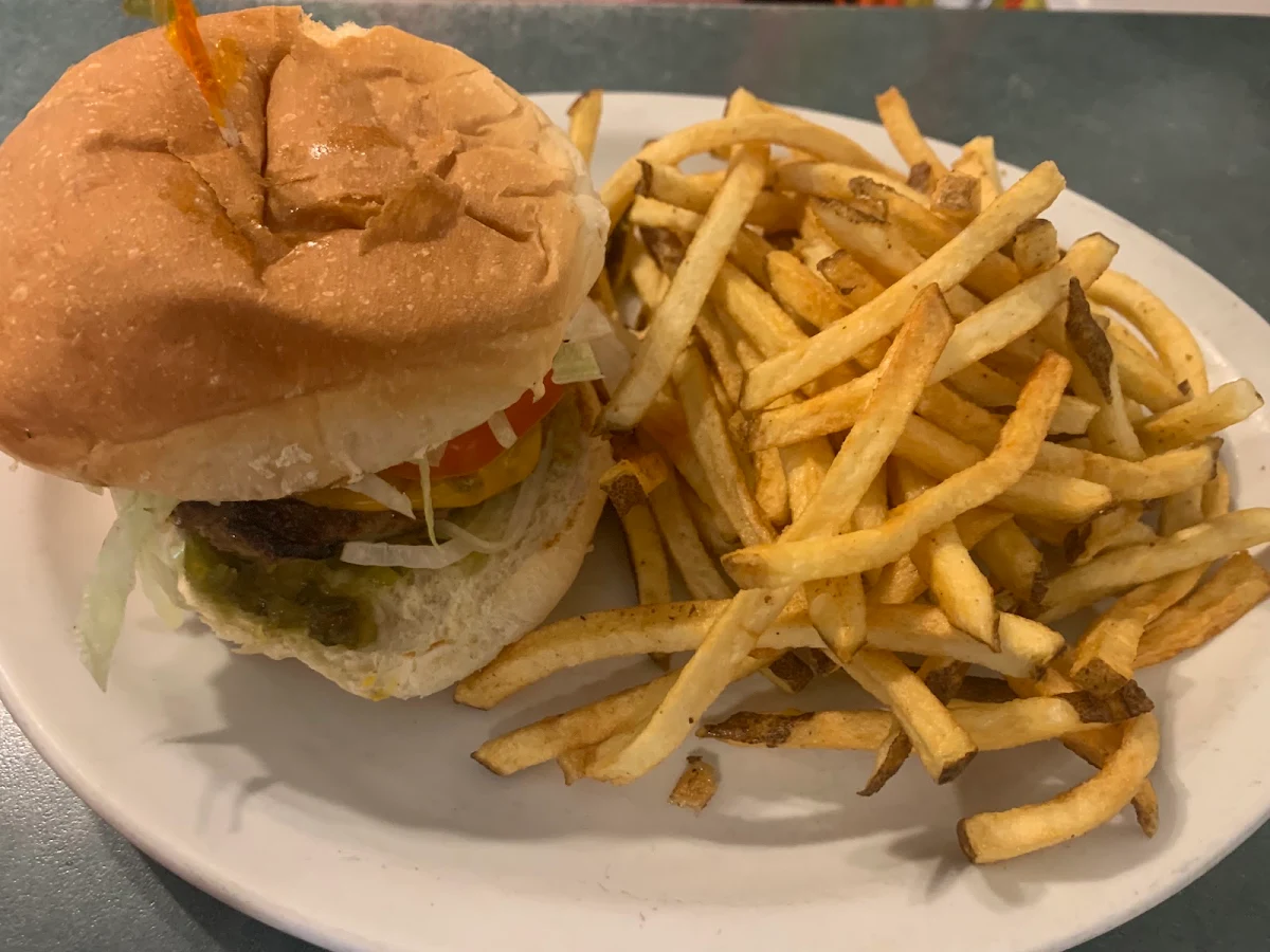 Bacon Cheeseburger and Fries