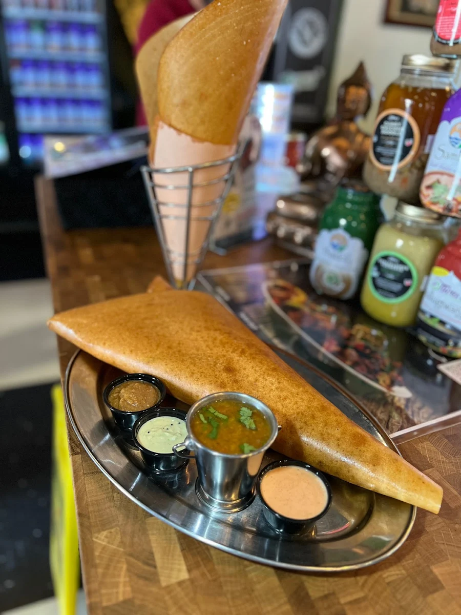 Masala Dosa and Plain Dosa