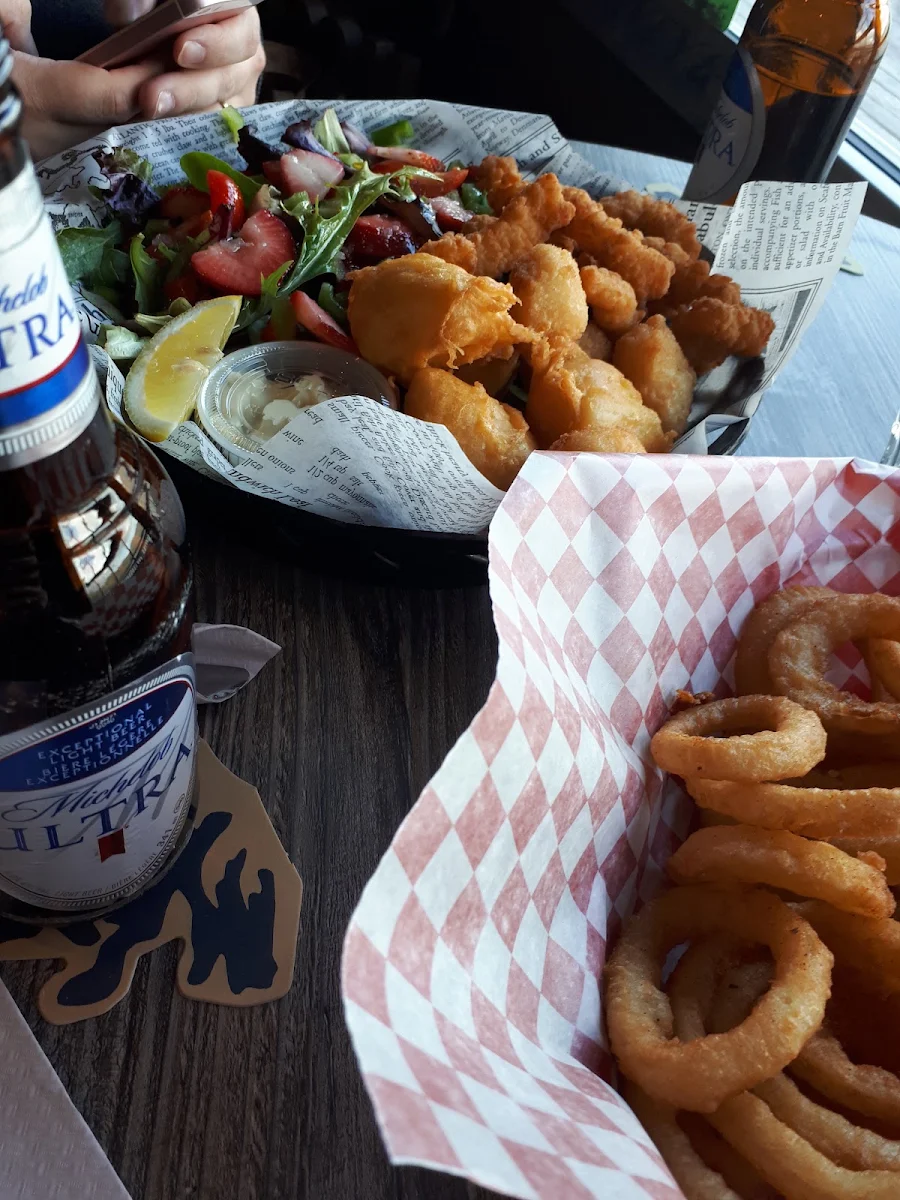 Seafood Basket and Onion Rings