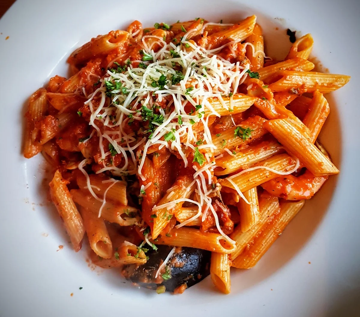 Spicy Seafood Penne
