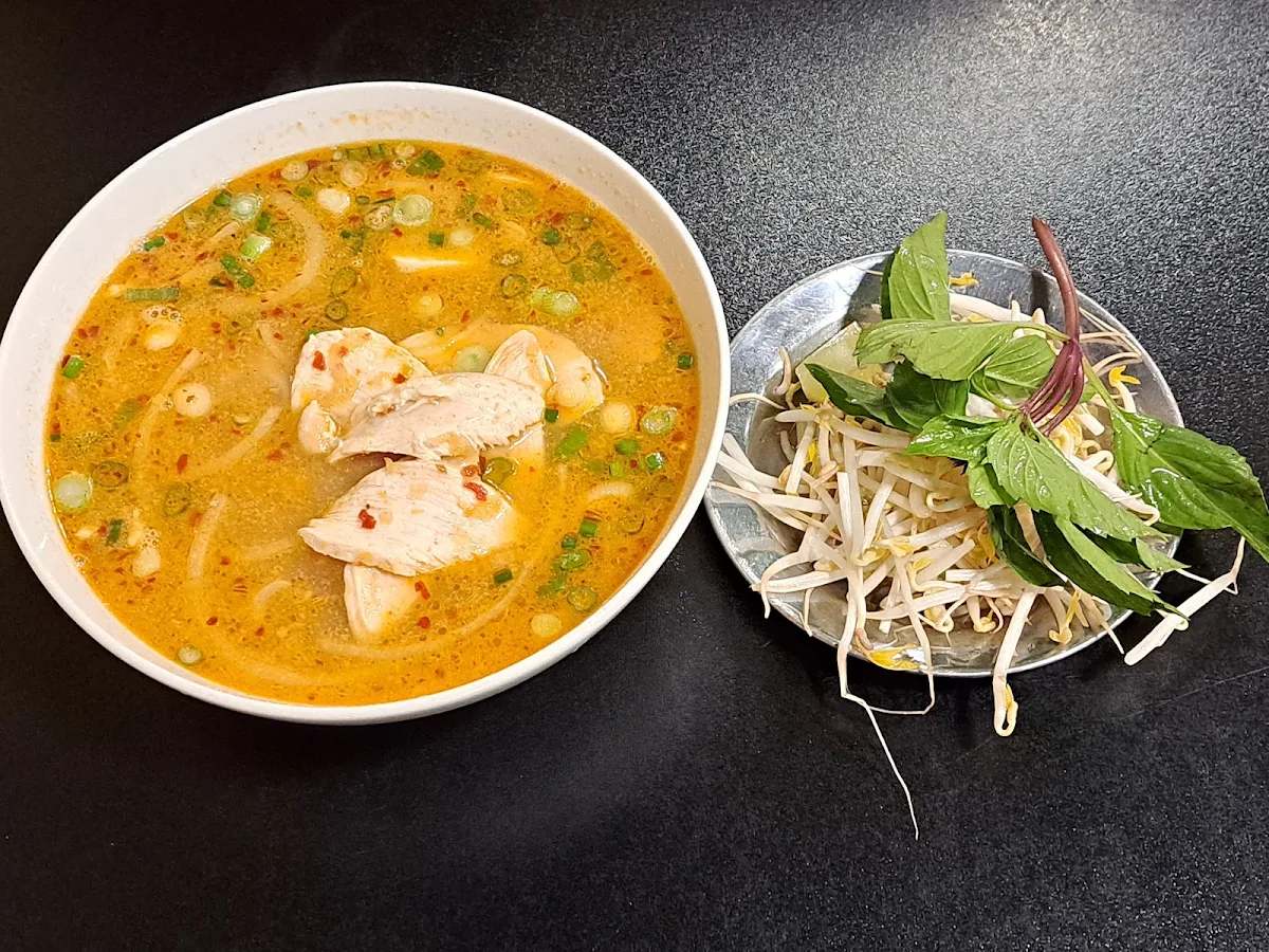 Sate Seafood Rice Noodle Soup