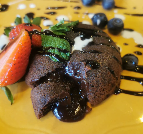 Choco Lava Cake & Ice Cream