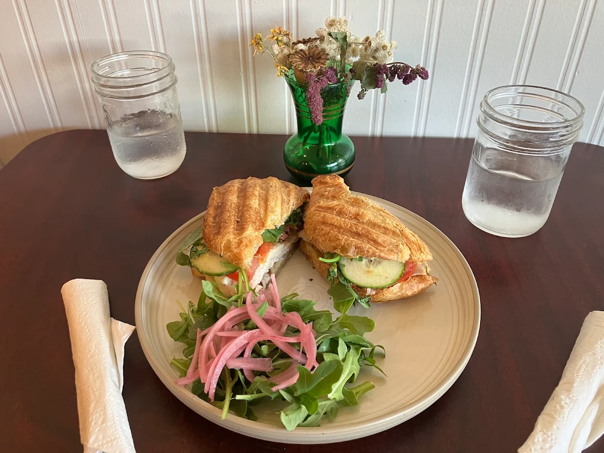 Turkey and Brie Croissant Sandwich