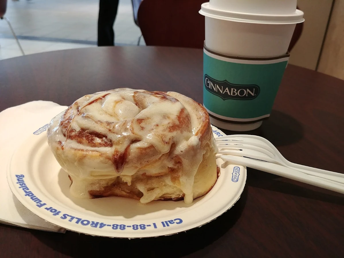 Coffee and Cinnamon Bun