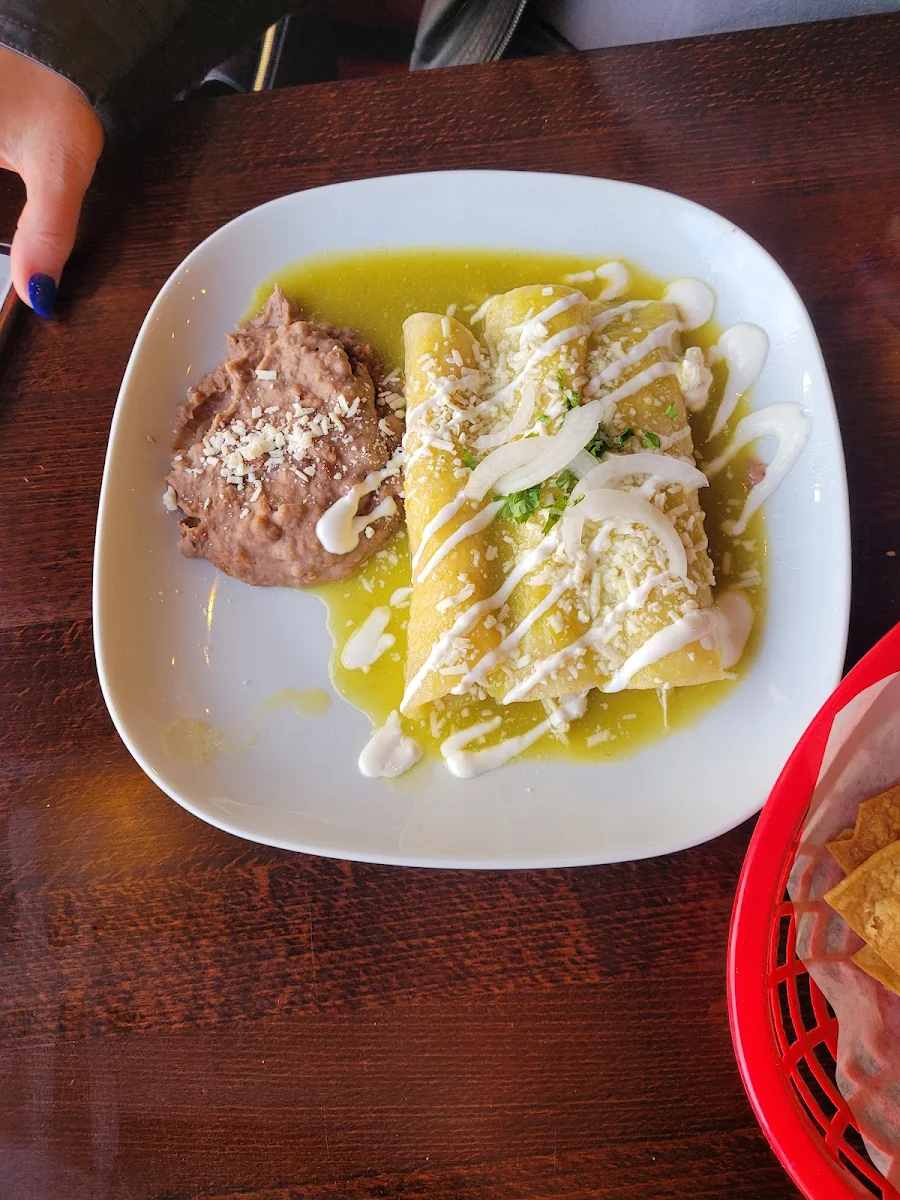 Enchiladas Verdes Meal