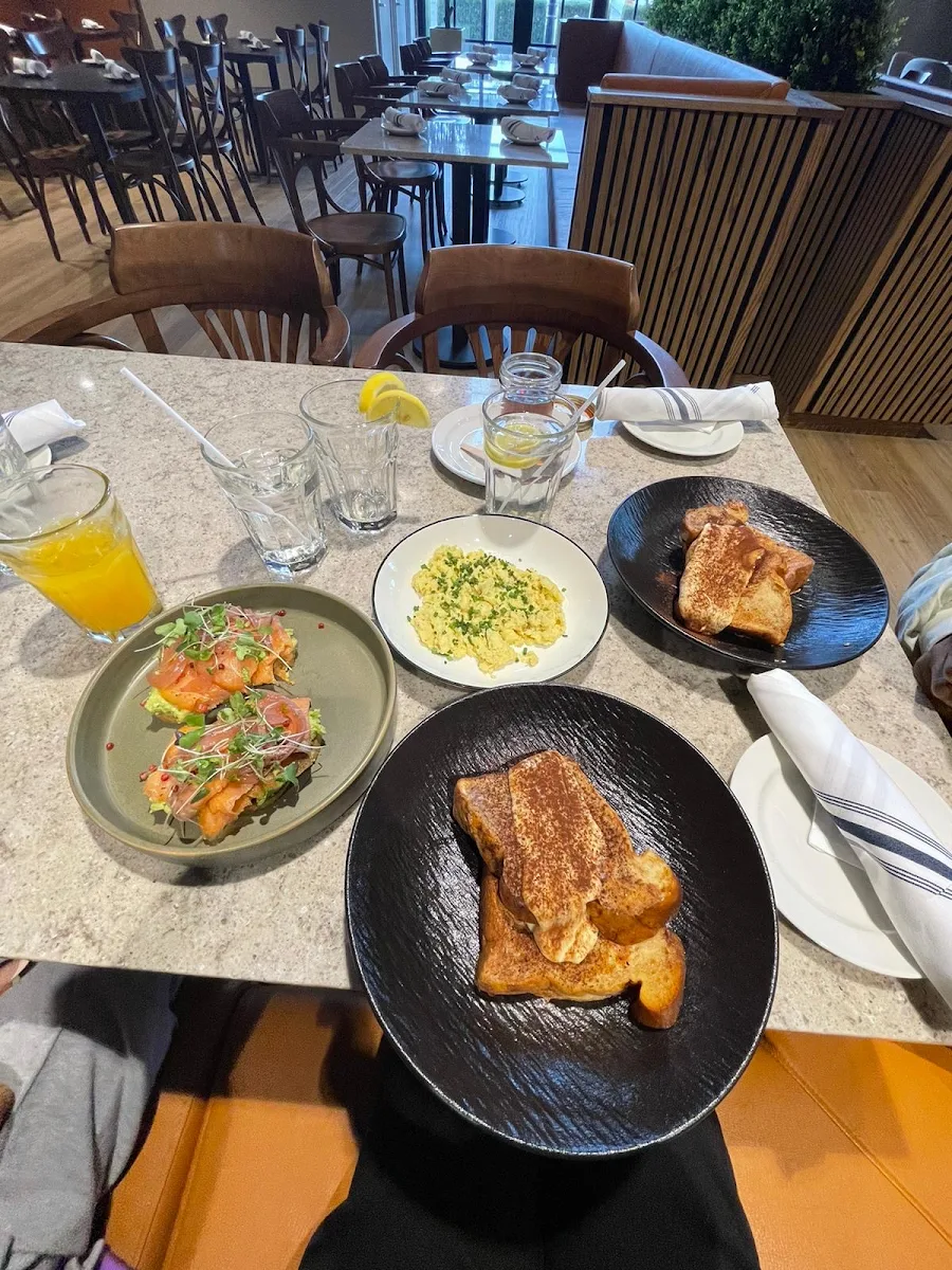 Tiramisu French Toast Scrambled Eggs Smoked Salmon