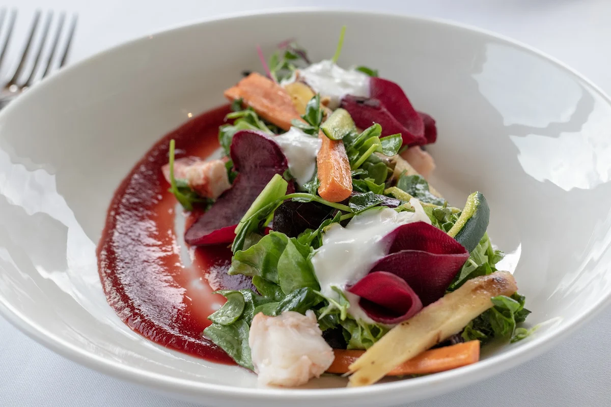 Mulled Wine Poached Pear Salad