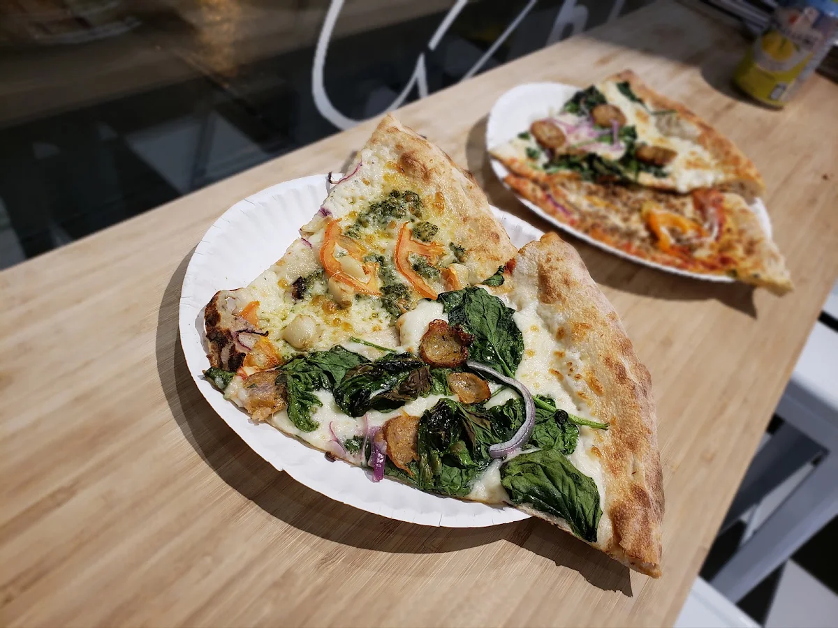 Spinach and Sausage Pizza