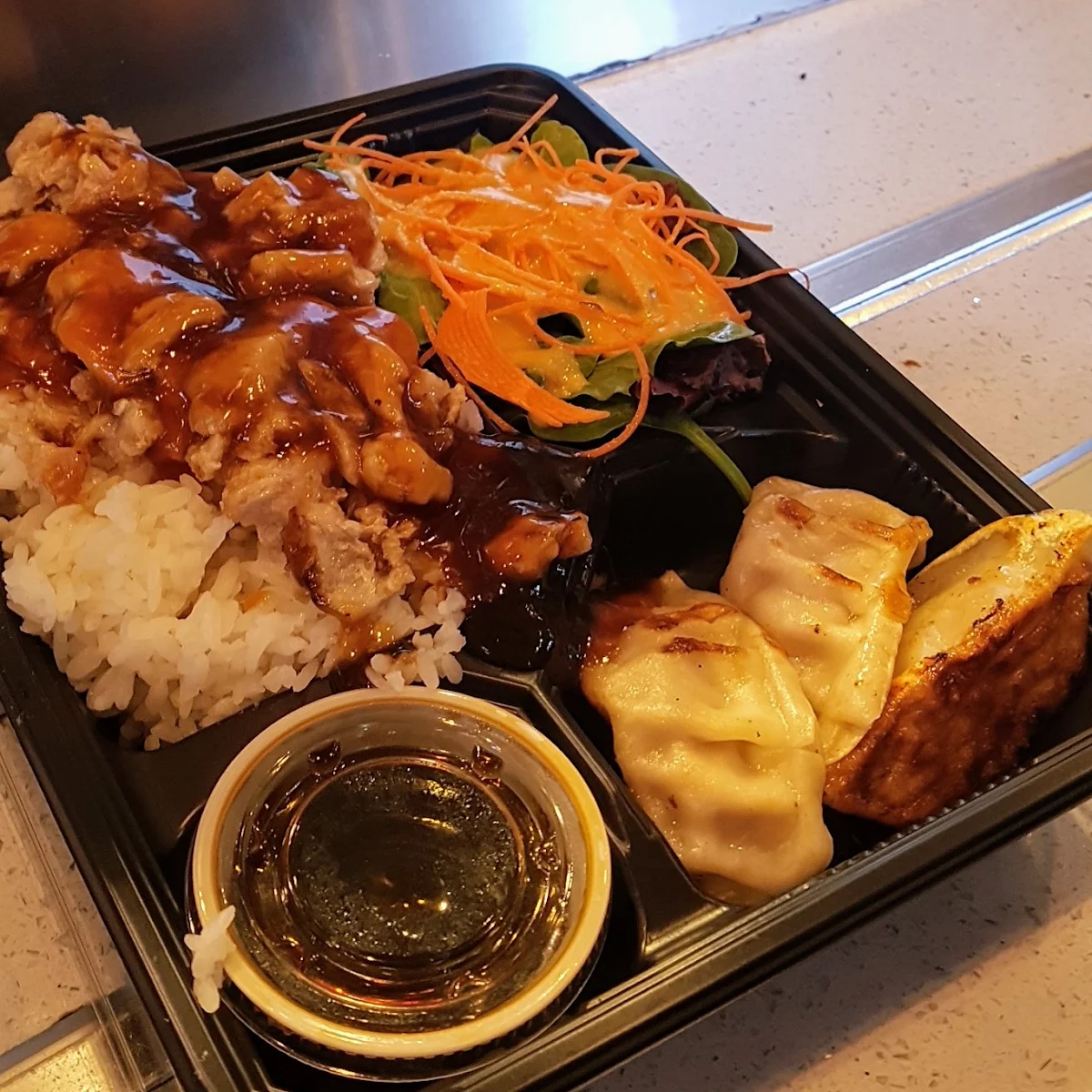 Chicken Teriyaki Bento Box Gyoza
