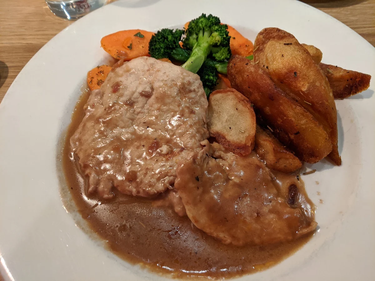 With Peppercorn Sauce