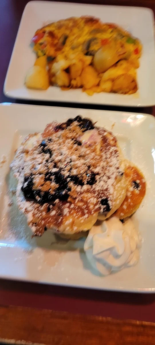 Blueberry or Strawberry Cheesecake French Toast or Pancakes