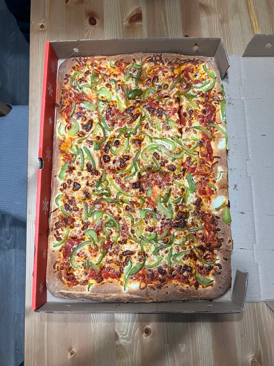 Party Size Pizza Green Peppers