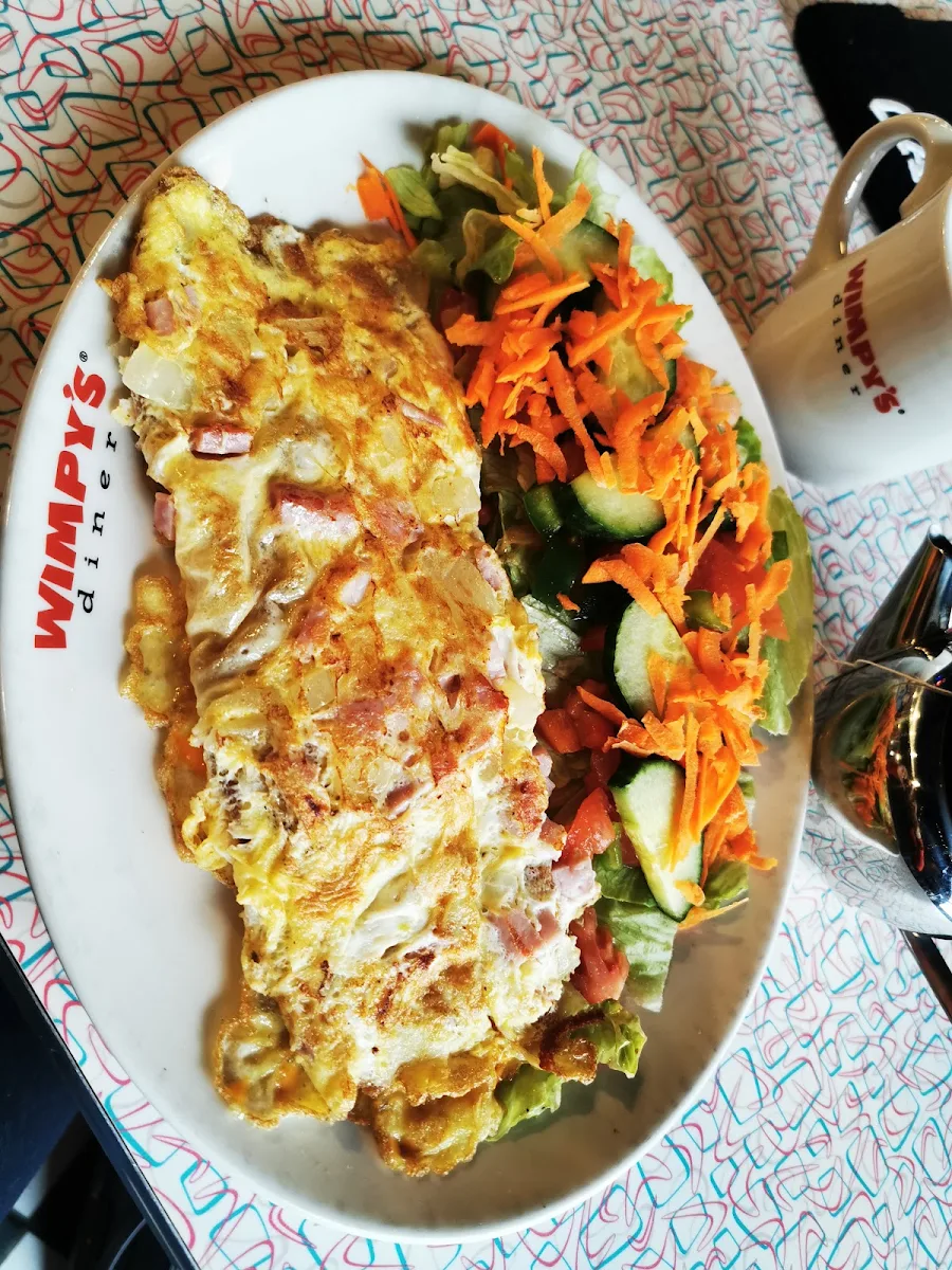 Western Omelette with Garden Salad