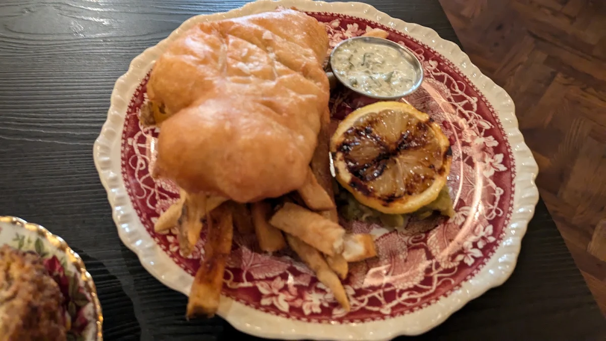 Fish and Chips with Mushy Peas