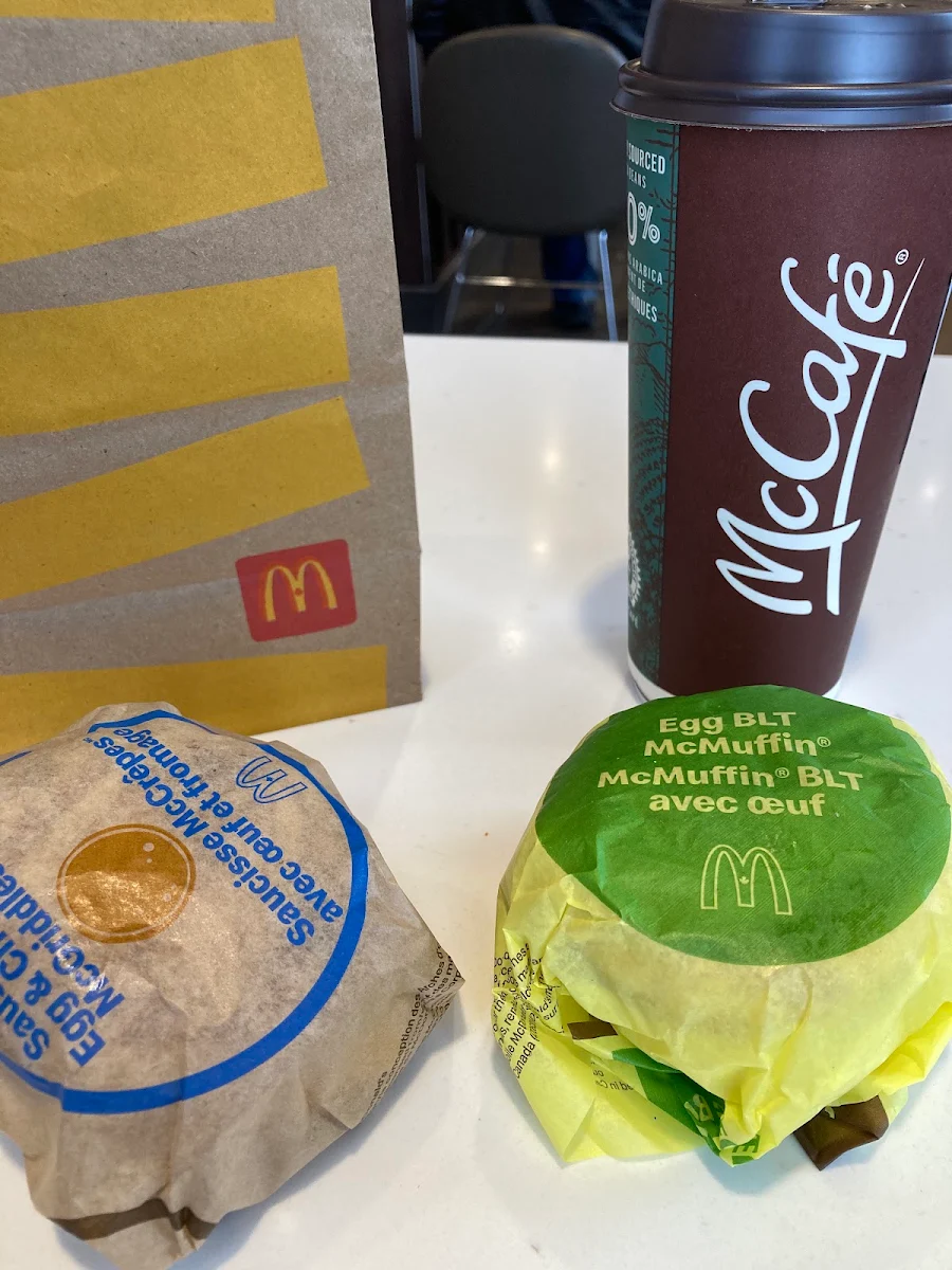 Breakfast Sandwiches and Coffee