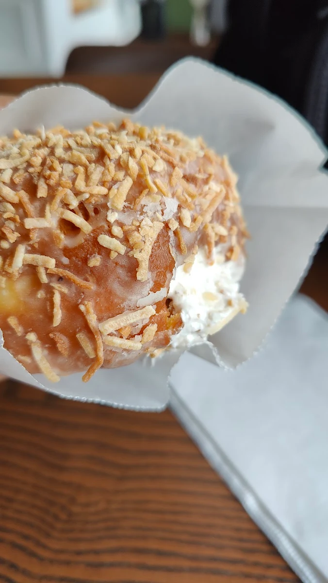 Coconut Cream Filled Donut